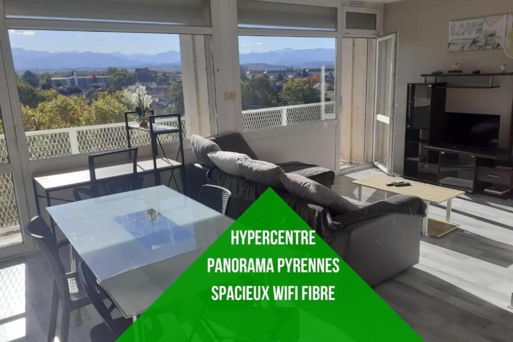 Cap Sud - 53M2- Vue Pyrenees- Hypercentre-Wifi Fibre -Nouvelle Literie Apartment Tarbes Exterior photo